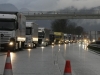 THEMENBILD VERKEHR - ZWEITE LKW-BLOCKABFERTIGUNG AN DER GRENZE KUFSTEIN KIEFERSFELDEN NACH FEIERTAG IN FAHRTRICHTUNG SUEDEN