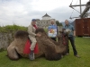 Herr Reindl und Kamel Ramses auf der Festung Kufstein