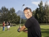 Tennisprofi Philipp Kohlschreiber bei Golfrunde am Golfplatz Kitzbühel-Schwarzsee