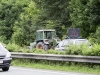 Traktor auf Autobahn bei Kundl