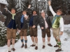 LederhosenÃ¼bergabe US Skifahrer Hahnenkammrennen